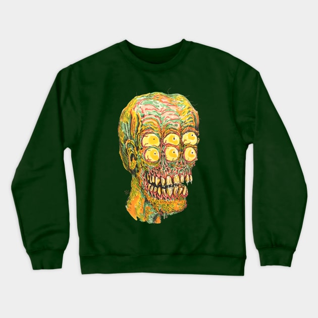 Six Eyed Weirdo Crewneck Sweatshirt by Robisrael